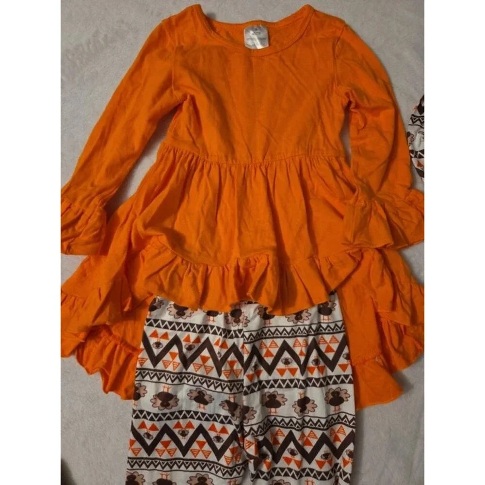 Thanksgiving day outfit - turkey - girl - seasonal